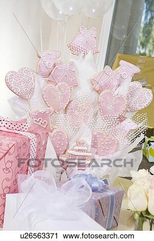 Decoration and presents at bridal shower View Large Photo Image Stock Image - Decoration and presents at bridal shower. Fotosearch