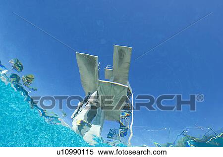 Stock Photography - Diving board, underwater view. Fotosearch