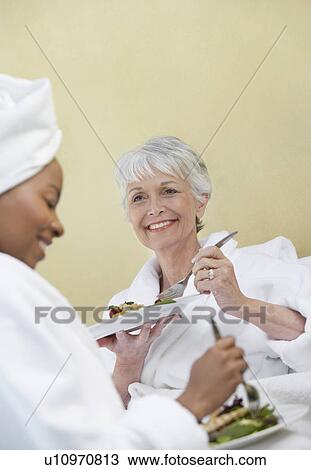 Friends Sharing a Fresh Meal at the Spa View Large Photo Image Stock Image - Friends Sharing a Fresh Meal at the Spa. Fotosearch