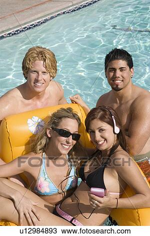 Group Portrait in Pool View Large Photo Image Stock Image - Group Portrait in Pool. Fotosearch
