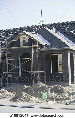 House construction View Large Photo Image Stock Photo - House construction. Fotosearch