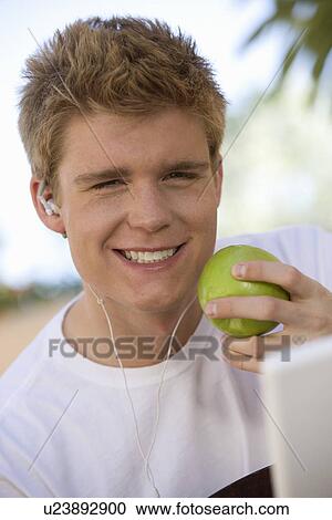 Man Holding Apple View Large Photo Image Stock Image - Man Holding Apple. Fotosearch
