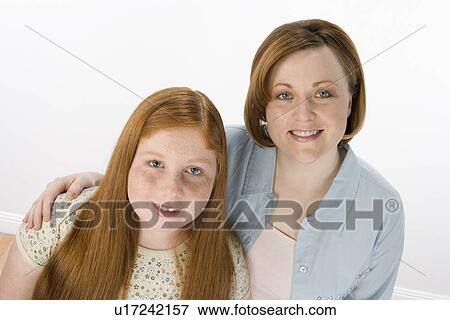 Mother and daughter, portrait View Large Photo Image Stock Photo - Mother and daughter, portrait. Fotosearch