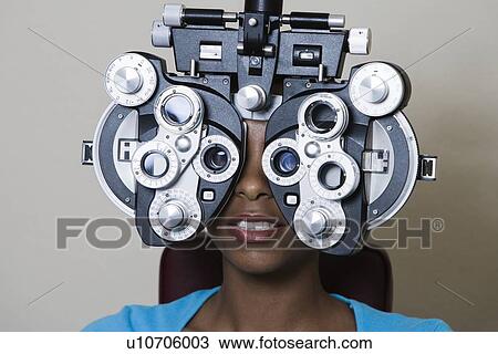 Patient having eyes examined View Large Photo Image Stock Image - Patient having eyes examined. Fotosearch