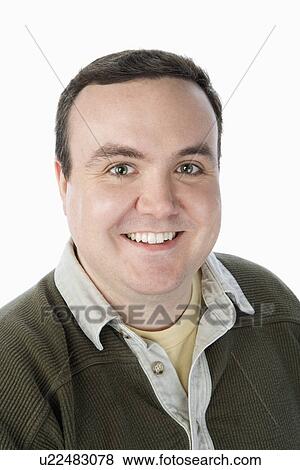 Stock Photo - Portrait of mid-adult man. Fotosearch