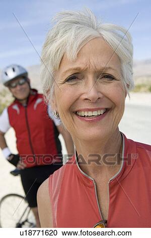 Stock Image - Portrait of Senior woman. Fotosearch