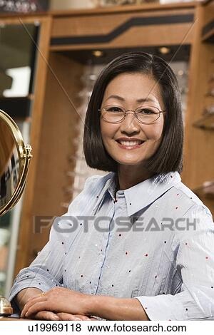 Stock Photo - Portrait of woman. Fotosearch