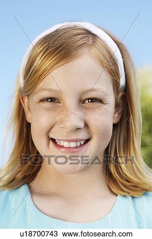 Redhead Girl Smiling outside View Large Photo Image Stock Image - Redhead Girl Smiling outside. Fotosearch