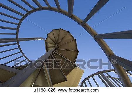 Spiral staircase, outdoors View Large Photo Image Stock Photograph - Spiral staircase, outdoors. Fotosearch