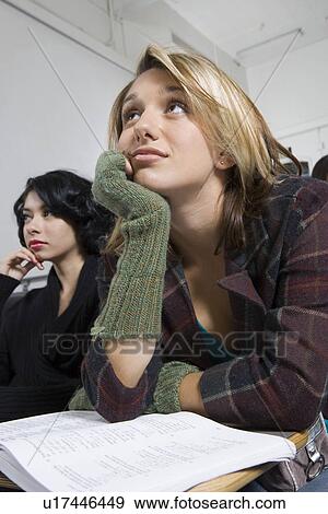 Stock Photo - University students in lecture hall. Fotosearch