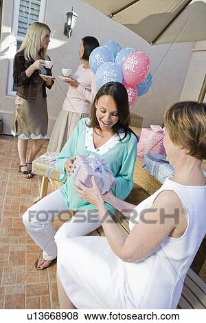 Woman at a Baby Shower View Large Photo Image Stock Photo - Woman at a Baby Shower. Fotosearch