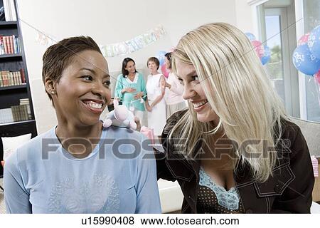Women at a Baby Shower View Large Photo Image Stock Photo - Women at a Baby Shower. Fotosearch