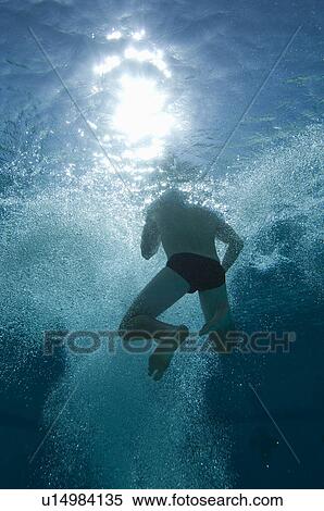 Young swimmer in swimming pool View Large Photo Image Stock Photography - Young swimmer in swimming pool. Fotosearch