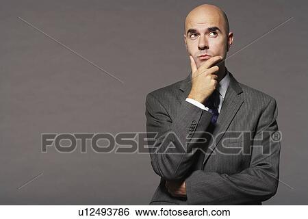 Businessman Thinking View Large Photo Image Stock Photograph - Businessman Thinking. Fotosearch