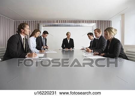 Businesspeople Meeting in Conference Room View Large Photo Image Stock Image - Businesspeople Meeting in Conference Room. Fotosearch