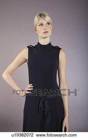 Businesswoman with hand on hip, portrait View Large Photo Image Stock Image - Businesswoman with hand on hip, portrait. Fotosearch