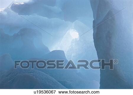 Cave in ice View Large Photo Image Stock Photo - Cave in ice. Fotosearch