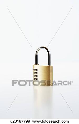 Combination padlock View Large Photo Image Stock Photo - Combination padlock. Fotosearch