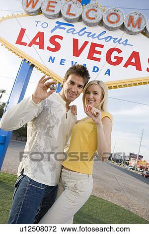Couple having fun in Las Vegas, Nevada, USA View Large Photo Image Stock Image - Couple having fun in Las Vegas, Nevada, USA. Fotosearch
