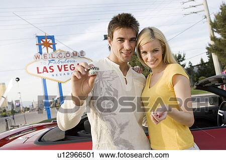 Couple having fun in Las Vegas, Nevada, USA View Large Photo Image Stock Image - Couple having fun in Las Vegas, Nevada, USA. Fotosearch