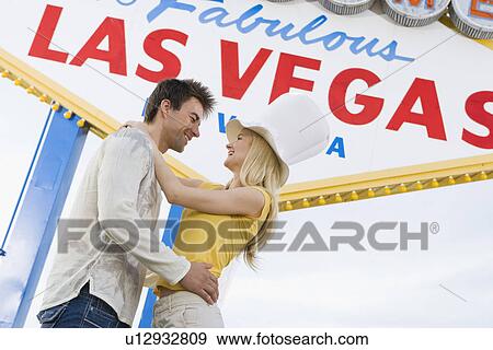 Couple having fun in Las Vegas, Nevada, USA View Large Photo Image Stock Photo - Couple having fun in Las Vegas, Nevada, USA. Fotosearch