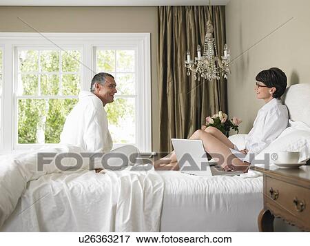 Couple in Bedroom View Large Photo Image Stock Photo - Couple in Bedroom. Fotosearch
