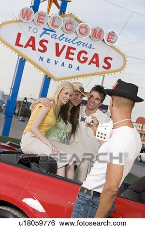 Stock Photograph - Couples having fun in Las Vegas, Nevada, USA. Fotosearch