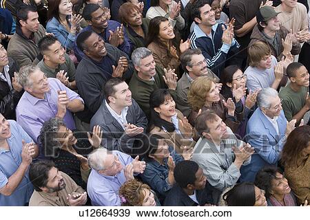 Crowd applauding View Large Photo Image Stock Photo - Crowd applauding. Fotosearch