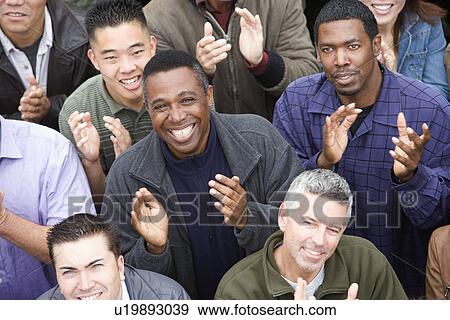 Crowd applauding View Large Photo Image Stock Photo - Crowd applauding. Fotosearch