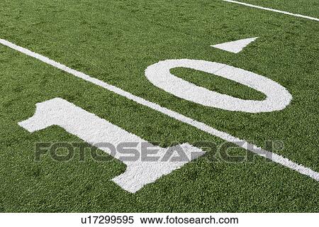 Stock Photography - Detail of American Football Ground. Fotosearch
