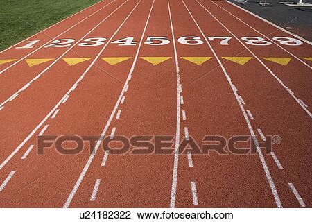 Detail of athletic field View Large Photo Image Stock Image - Detail of athletic field. Fotosearch