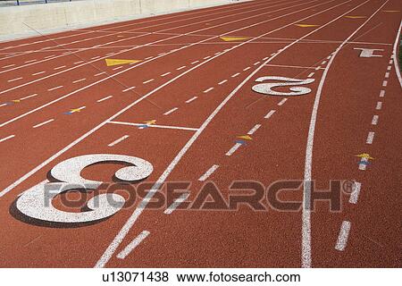 Stock Photo - Detail of athletic field. Fotosearch