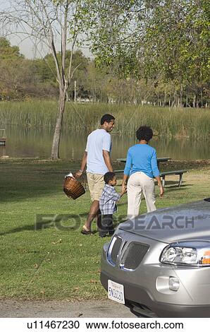 Family with one child (5-6) on picnic in park View Large Photo Image Stock Image - Family with one child (5-6) on picnic in park. Fotosearch