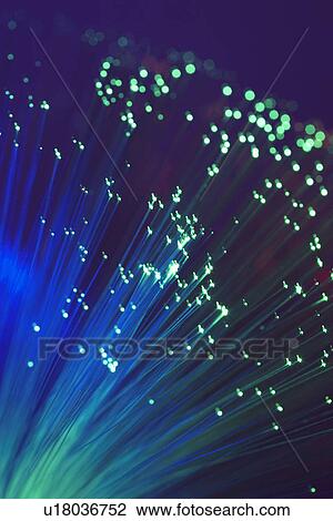 Stock Image - Fiber Optic Light Wand, close up. Fotosearch
