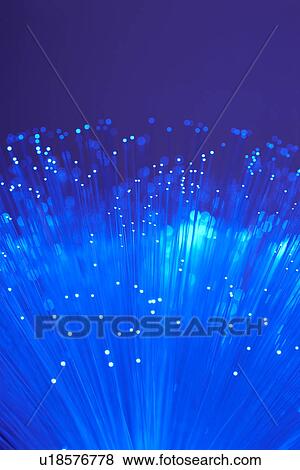 Stock Photo - Fiber Optic Light Wand, close up. Fotosearch