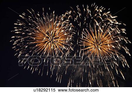 Fireworks exploding in sky View Large Photo Image Stock Photography - Fireworks exploding in sky. Fotosearch