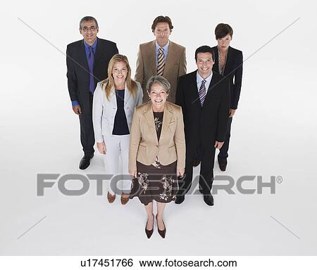 Group of businesspeople in triangle formation View Large Photo Image Stock Photograph - Group of businesspeople in triangle formation. Fotosearch