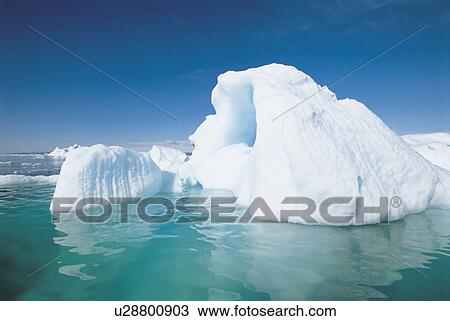 Stock Image - Iceberg and water. Fotosearch