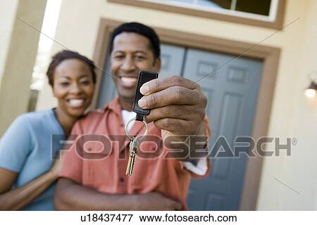 Keys to new home View Large Photo Image Stock Photo - Keys to new home. Fotosearch