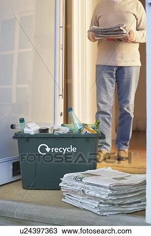 Man Collecting Recycleables View Large Photo Image Stock Image - Man Collecting Recycleables. Fotosearch
