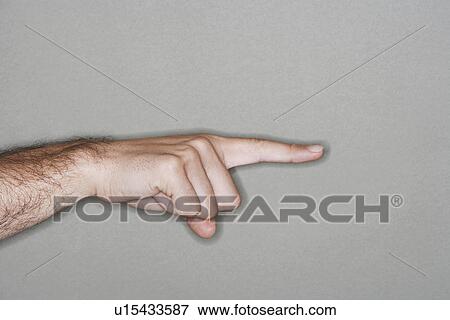 Man pointing with index finger, close-up of hand View Large Photo Image Stock Photo - Man pointing with index finger, close-up of hand. Fotosearch