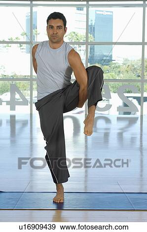 Man Practicing Yoga View Large Photo Image Stock Photo - Man Practicing Yoga. Fotosearch