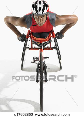 Paraplegic cycler, elevated view View Large Photo Image Stock Image - Paraplegic cycler, elevated view. Fotosearch