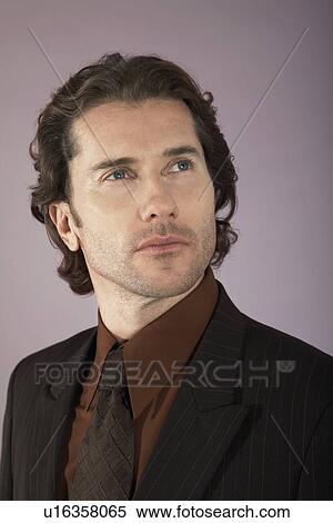 Pensive businessman, portrait View Large Photo Image Stock Photography - Pensive businessman, portrait. Fotosearch