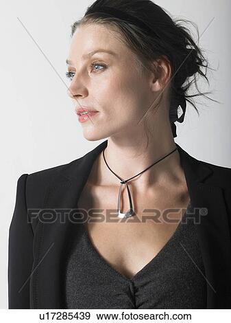 Pensive Woman View Large Photo Image Stock Photo - Pensive Woman. Fotosearch