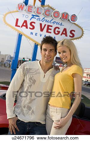 Portrait of couple in Las Vegas, Nevada, USA View Large Photo Image Stock Photograph - Portrait of couple in Las Vegas, Nevada, USA. Fotosearch