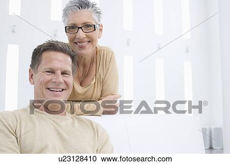 Portrait of middle-aged couple View Large Photo Image Stock Image - Portrait of middle-aged couple. Fotosearch