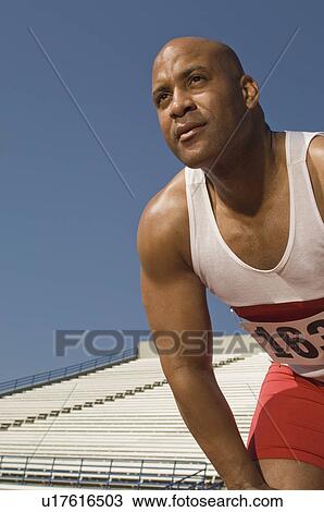 Runner on a track View Large Photo Image Stock Image - Runner on a track. Fotosearch