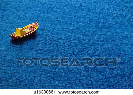 Small Boat on Water View Large Photo Image Stock Image - Small Boat on Water. Fotosearch