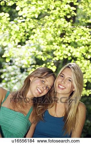 Picture - Two Young Women. Fotosearch
